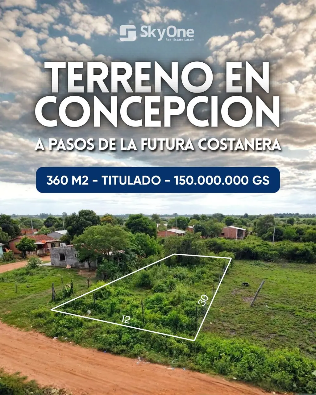 Terreno en venta en Barrio Fátima – Concepción