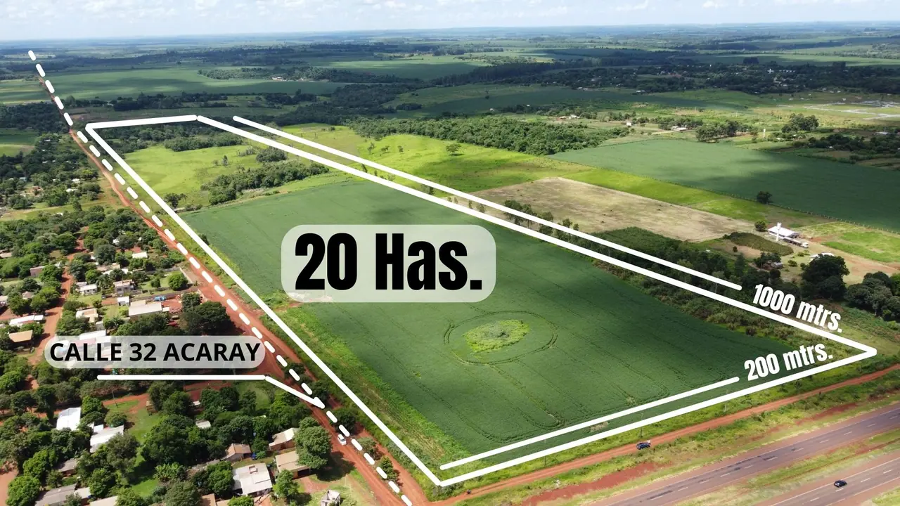 EN VENTA PROPIEDAD DE 20 HA EN MINGA GUAZU.