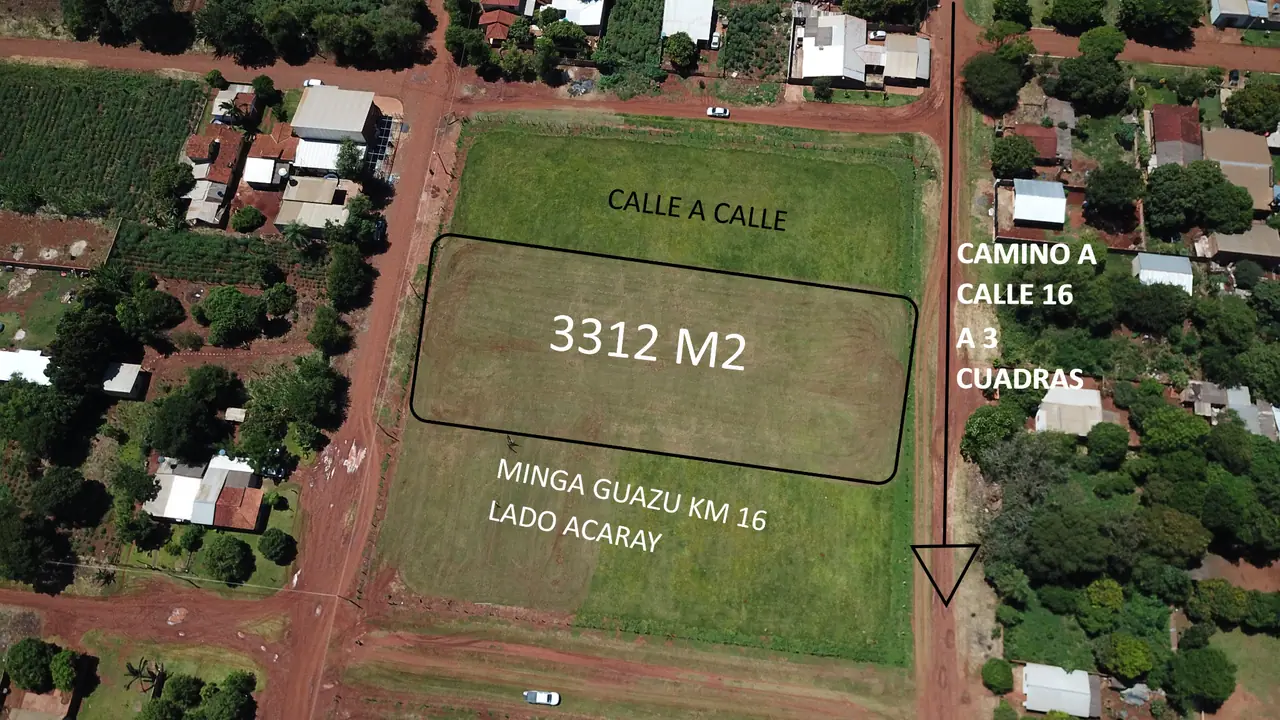 Oportunidad Única: Terreno de 3312 M2 en Venta en la Próspera Minga Guazú