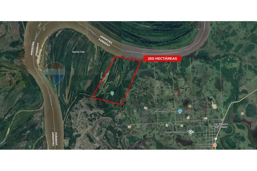 En Venta Terreno De 250 Has En La Ciudad De Pilar