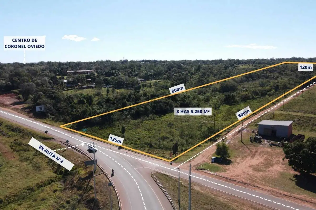 Vendo oportunidad en coronel Oviedo 15 hectáreas 5.250 m3