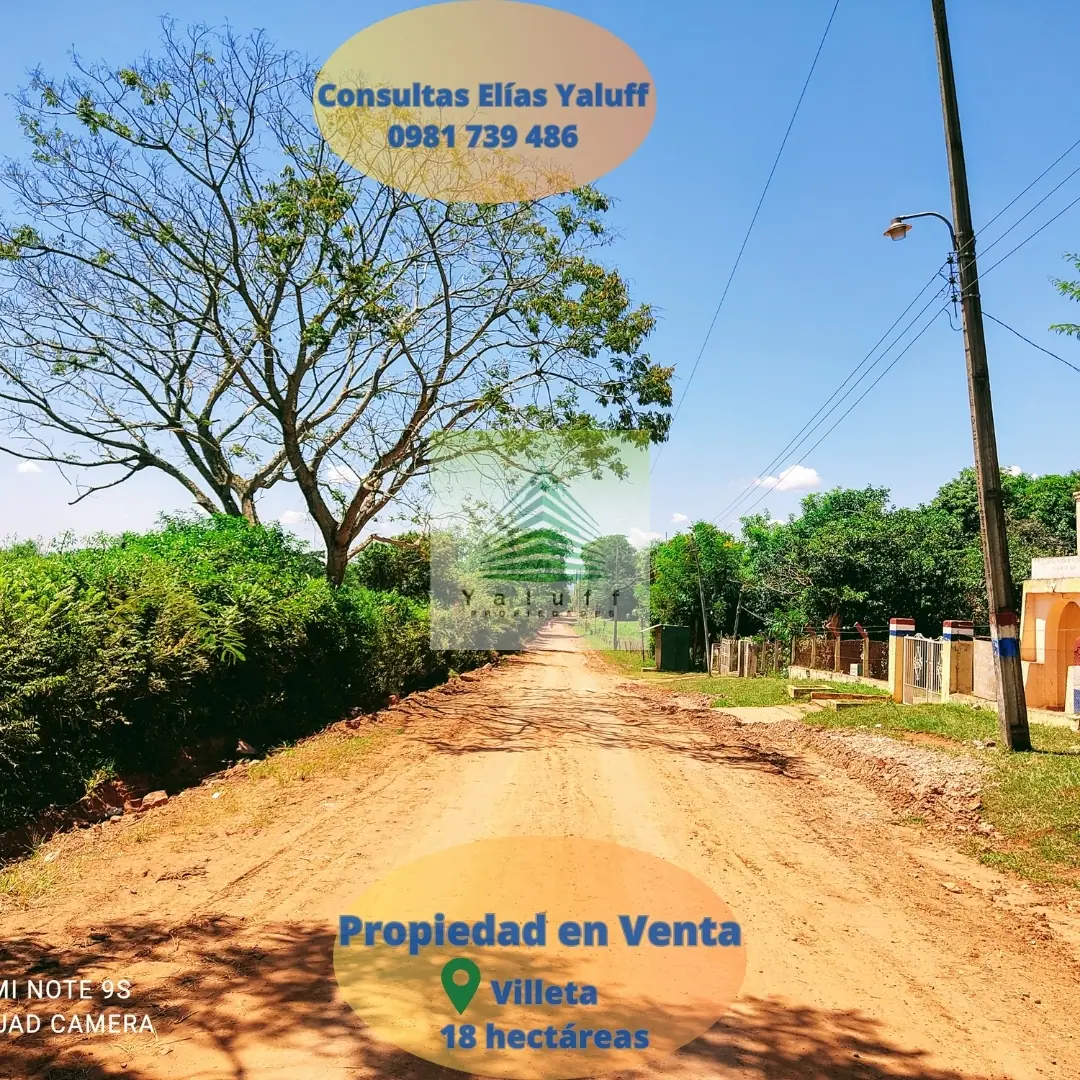 Terreno 18 Has En Villeta Tacuaty