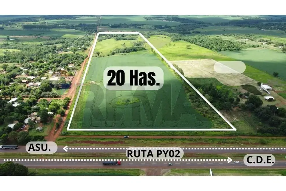 EN VENTA PROPIEDAD DE 20 HA EN MINGA GUAZU.