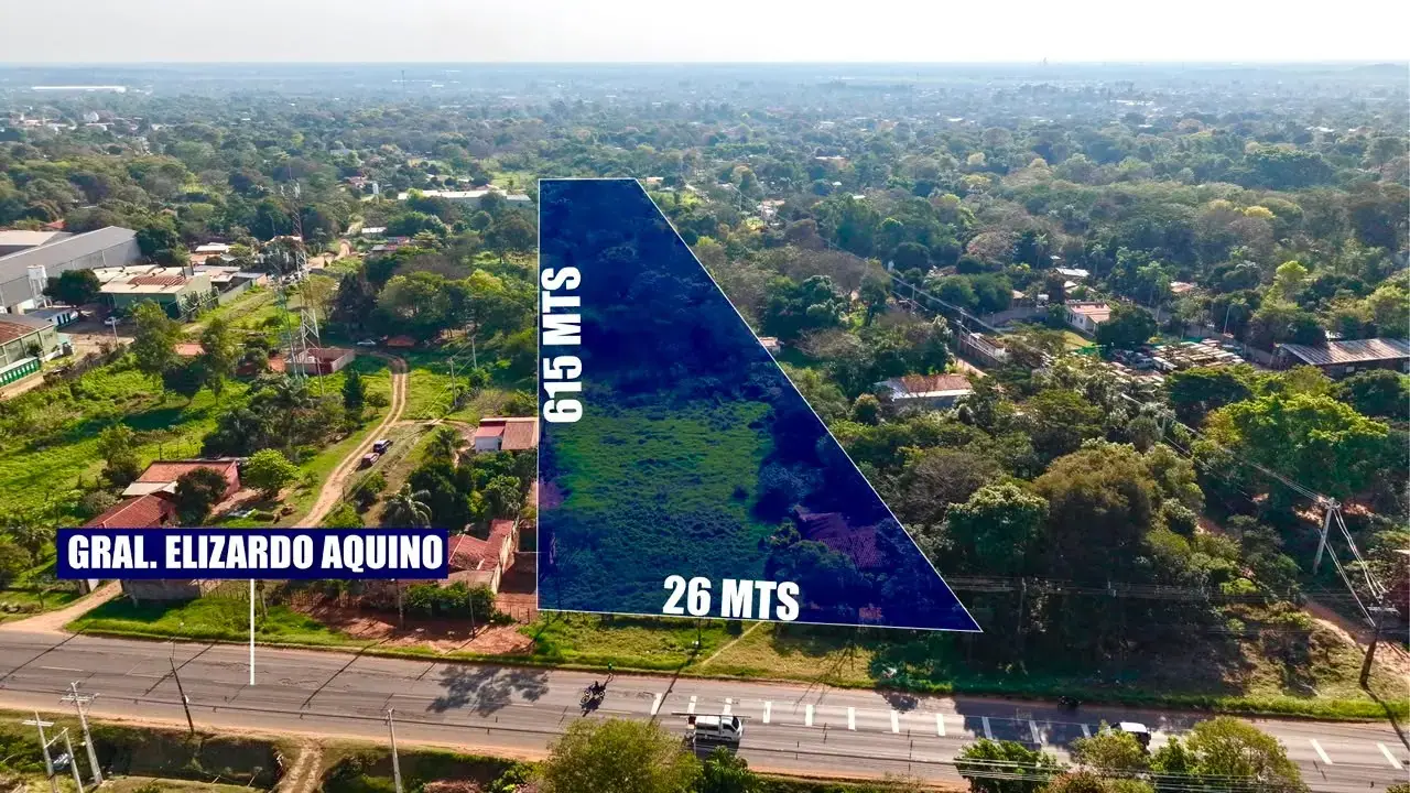 Terreno de 16.589 m2 sobre la Transchaco