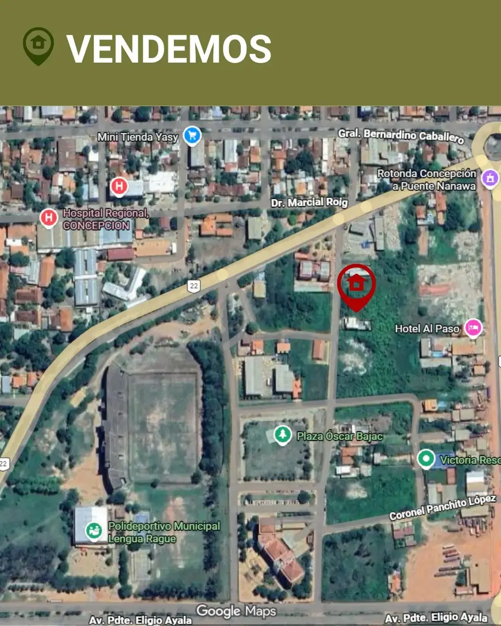 TERRENO EN VENTA – EXCELENTE UBICACIÓN EN LA CIUDAD DE CONCEPCIÓN