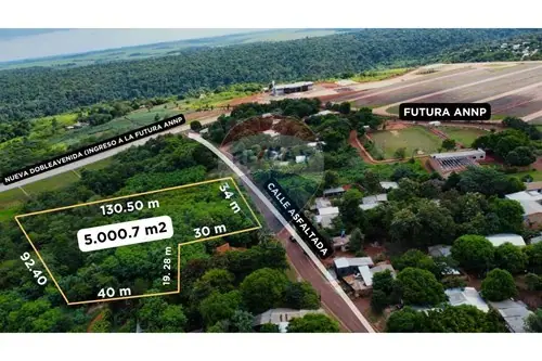 Terreno de 5.000 M2 cerca del Puente de la integración