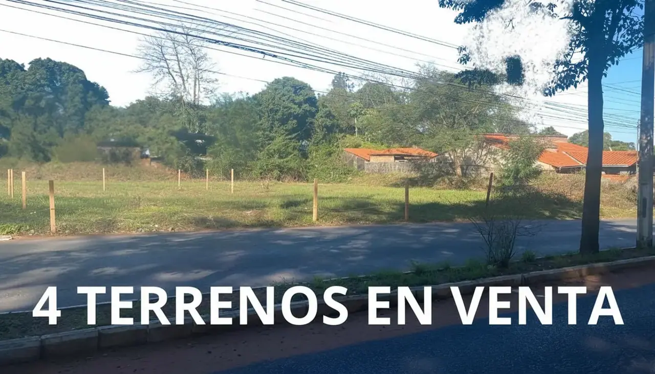 4 Terrenos juntos en esquina sobre doble Avda asfaltada Americo Picco y Río Salado (Villa Elisa). 1523 m2 ofrecen la posibilidad para todo tipo de emprendimiento, a 500 mts del Parque Logístico Industrial por solo 1.500.000.000 Gs